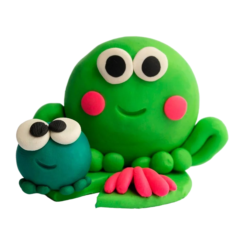 Play Dough With Frog